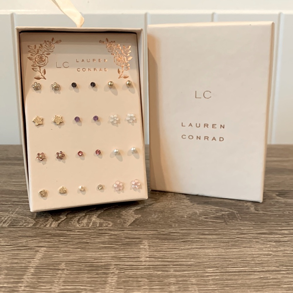 Brand New Lauren Conrad 12 pair Post Earrings